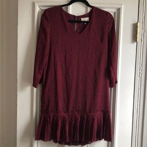 Sezane crimson dress
